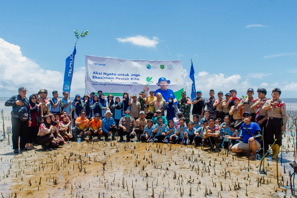 Aruna Kolaborasi dengan Lasik dan Yayasan Maritim untuk Tanam Bibit dan Monitoring Pertumbuhan Mangrove